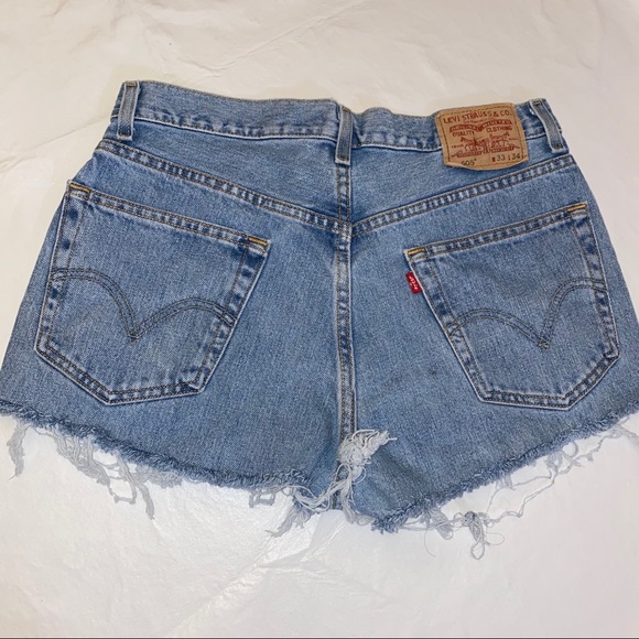 Levis Vintage Style Repurposed High Waist Shorts - Picture 8 of 8